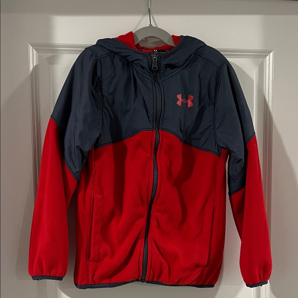Boy’s Under Armour Two-Tone Red and Black Hoodie
